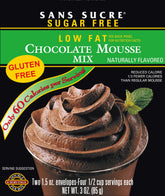 SANS SUCRE Chocolate Mousse Mix box, sugar-free dessert option.