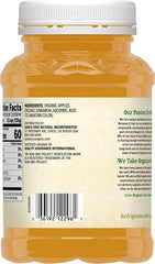 Santa Cruz Organic Apple Sauce jar on countertop for baking and desserts.