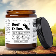 Santa Cruz Paleo Beef Tallow with vitamin D for sautéing.