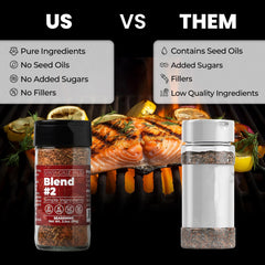 Santa Cruz Paleo Seasoning Blend #2 on a burger patty for bold seasoning