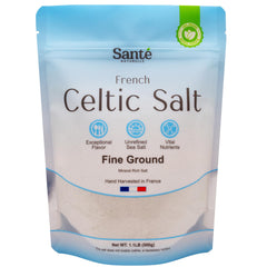 Sante Naturelle Celtic Salt bottle front for finishing flavor