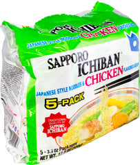 Sapporo Ichiban Chicken Flavored Noodle Soup ready in minutes.