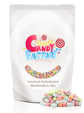 Sarah's Candy Factory assorted dehydrated marshmallows in bright colors for toppings.