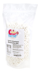 Sarah's Candy Factory vanilla mini marshmallow bits topping hot chocolate.