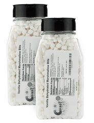 Close-up of vanilla mini marshmallow bits for cereal topping.