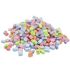 Sarah's Candy Factory multicolor marshmallow pieces brighten baking and dessert toppings.