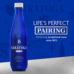 Saratoga Still Water ideal for commuting and daily hydration.