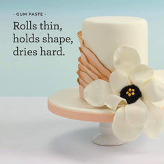 Satin Ice gum paste borders and drapes with a smooth finish