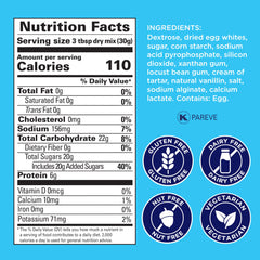 Satin Ice Meringue Powder bowl for whisking light meringue texture