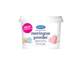 Satin Ice Meringue Powder pail front view ready for royal icing