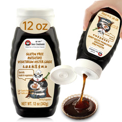 Sauce Grandmaster Matsutake bottle pour delivers rich vegan umami for quick weeknight stir-fries