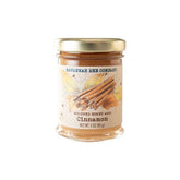 Savannah Bee whipped honey cinnamon jar closeup, creamy spread for toast