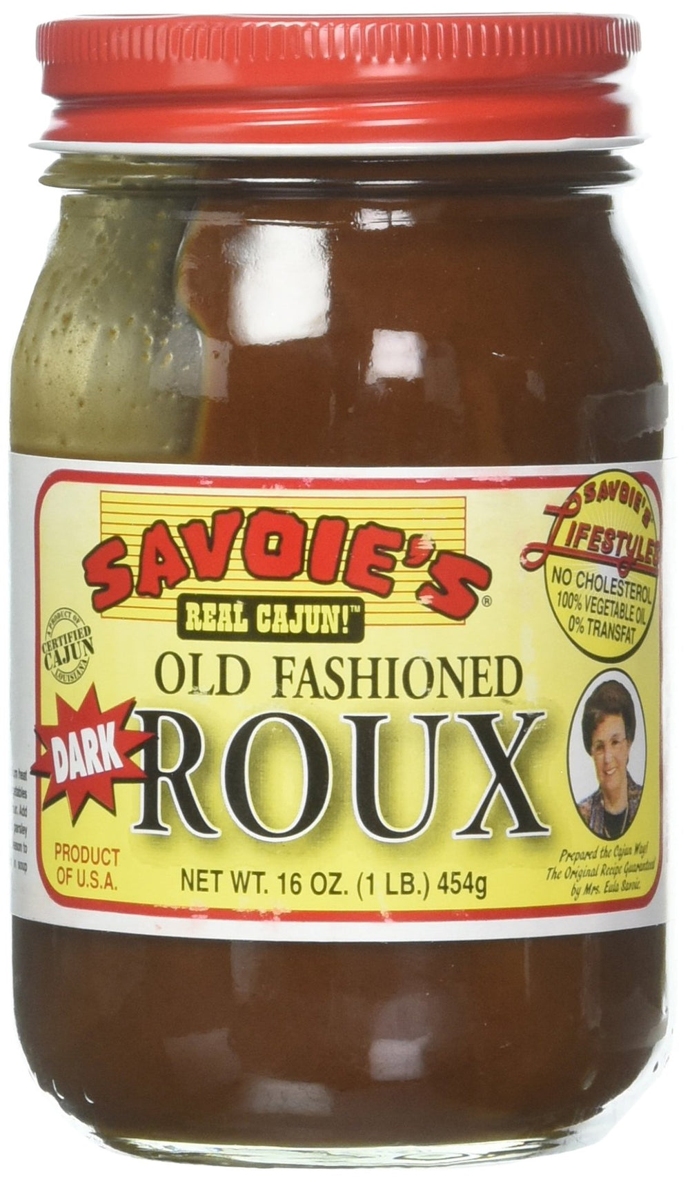 SAVOIE'S Old Fashioned Dark Roux bottle pour for gumbo flavor