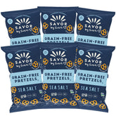 Savor by Suzie gluten-free sea salt pretzels for a crisp gluten-aware snack.