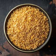 SavorSatch stand-up pouch of orange peel granules ready to shake into teas and marinades.