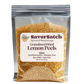 SavorSatch lemon peel granules pack for long-lasting citrus flavor