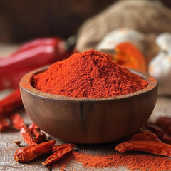 SavorSatch paprika being poured from resealable pouch for easy seasoning