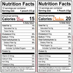 Savory Choice 12g sachets show portable portions ideal for on-the-go flavoring.