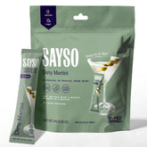SAYSO Dirty Martini stick pour enables quick, single-serve cocktail prep.