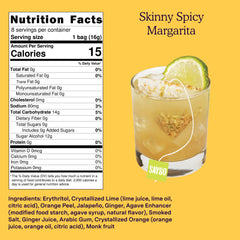 SAYSO Margarita ingredients close-up highlighting natural zest and spice.