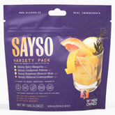 SAYSO Variety Pack spicy margarita pour highlights a low-calorie cocktail option