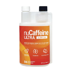 nuCaffeine Ultra powder dissolving into water for a quick lift