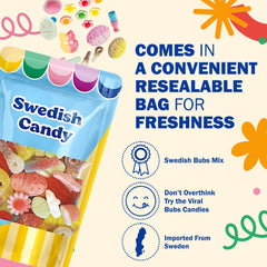 Close-up of Scandylicious BUBS soft-chewy gummies ready to enjoy.