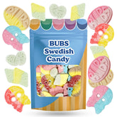 Scandylicious Bubs big oval gummies with vibrant color for sharing