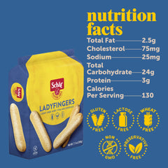 Schar ladyfingers texture closeup shows crisp bite