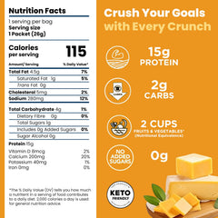 Schoolyard Cheddar Cheese Puffs crunch shot highlighting airy, crispy bite