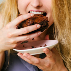 Scotty's Everyday batter being poured, promising a smooth, moist keto brownie.