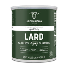 SCP lard shortening 42oz can for rich baking and frying.