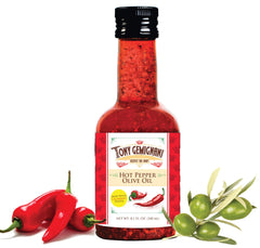 Tony Gemignani olive oil bottle pour for precise heat.