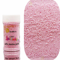 SE SI&MOOS nonpareil pink pearls for elegant cake decorating.