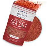 Sea Salt Superstore Alaea Red Salt bag shows vivid color for natural finishing