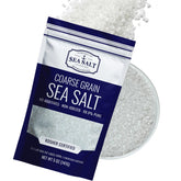 Sea Salt Superstore coarse grain salt bottle suitable for grinders and cooking