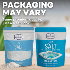 Sea Salt Superstore fast-dissolving salt safely supports quick spa readiness.