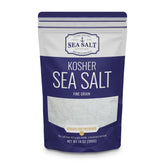 Sea Salt Superstore fine grain salt bag showing pure, non-iodized texture ideal for cooking