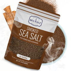 Sea Salt Superstore fine grain smoked alderwood bag for enhanced smoky flavor in everyday cooking.