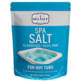 Sea Salt Superstore hot tub salt bag illustrating premium spa salt for easy dosing.