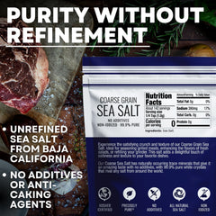 Sea Salt Superstore non-iodized salt grinder refill for consistent seasoning