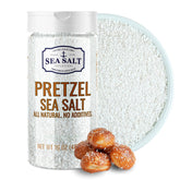 Sea Salt Superstore pretzel coarse 1lb adds traditional crunch to soft pretzels.