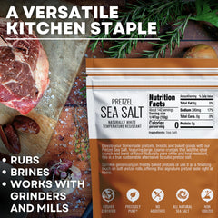 Sea Salt Superstore heat-resistant pretzel salt endures high baking heat.