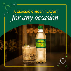 Seagram's Ginger Ale glass with ice—cool, crisp refreshment