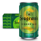 Seagram's Ginger Ale mini can pour creating a crisp, refreshing mixer.