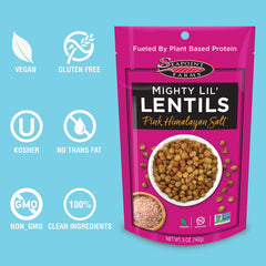 SEAPOINT FARMS Mighty Lil' Lentils on-the-go pack ideal for travel and work breaks