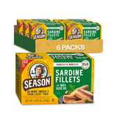 SEASON Sardines in Olive Oil can — rich olive oil flavor and omega-3 benefits.