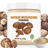 SEAYOFA shiitake powder jar front showcases airtight freshness.