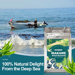 SEAYOFA wakame in seaweed salad preparation adds texture and depth.