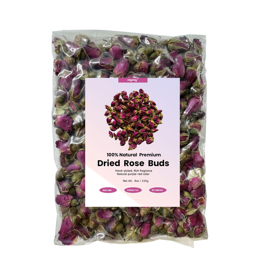 Seeyoung rose petals 8oz bag for tea and decorative use.